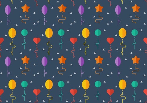Free Balloons Pattern 7 vector