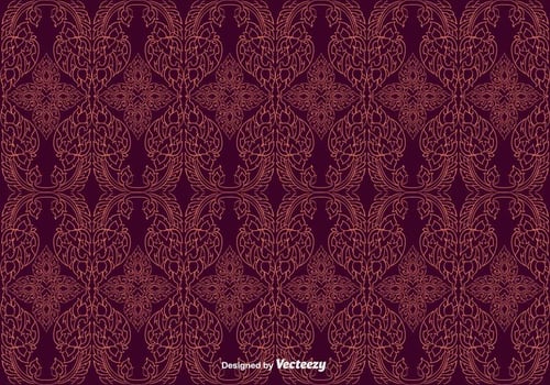 Free Maroon Thai Pattern Vector