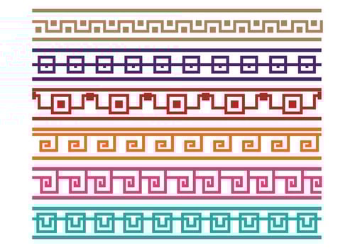 Greek Key Border Vectors