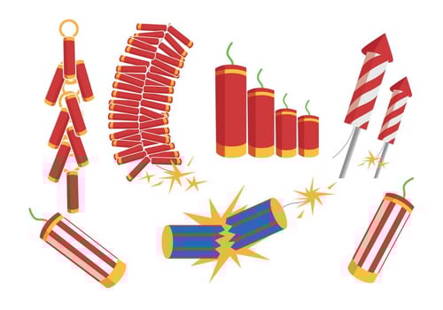 Fire Crackers Vectors