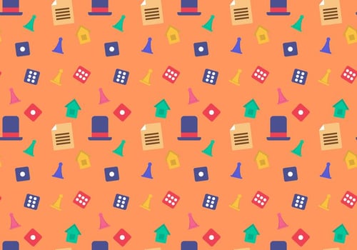 Free Monopoly Pattern 4 vector