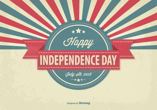 Vintage Independence Day Illustration vector