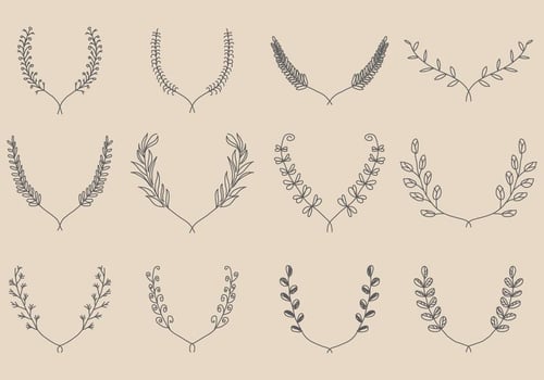 Hand Made Wreath Vectors