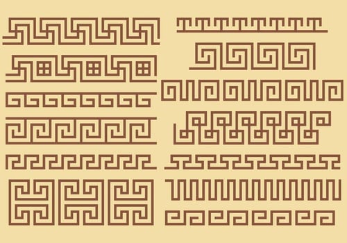 Greek Key Border Vectors