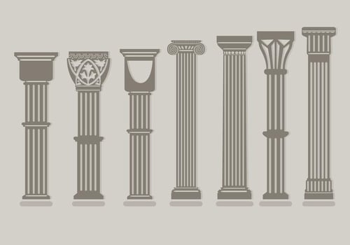 Roman Pillar Vectors