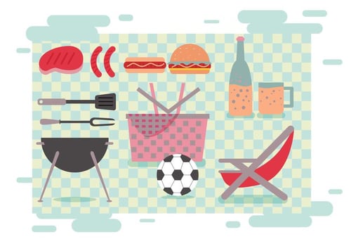 Family Picnic Vectors