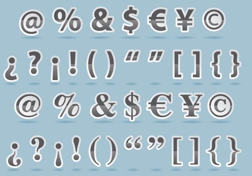 Punctuation Mark Vectors