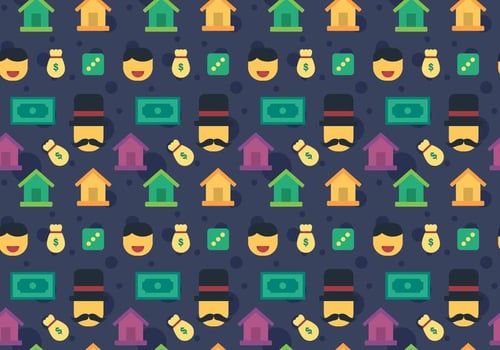 Free Monopoly Pattern 5 vector