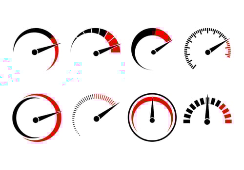 Tachometer logo Vector