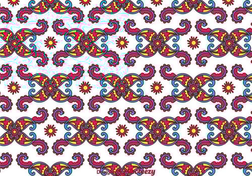 Colorful Paisley Background vector