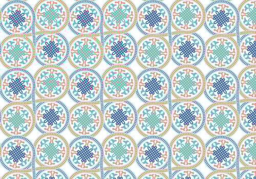 Circle Moroccan Pattern Background Vector