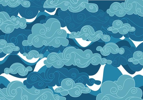 Chinese Clouds Vector