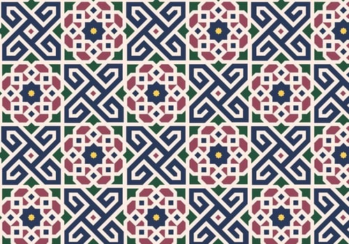 Floral Moroccan Pattern Background Vector
