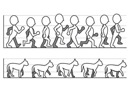 Free Walk Cycle Vector