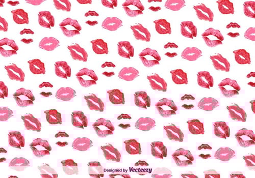 Kiss Background Pattern Vector