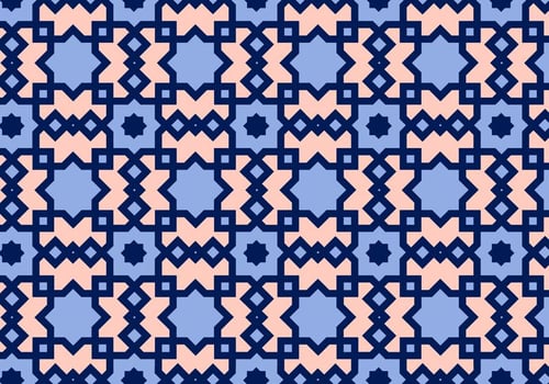 Square Arabic Pattern Vector