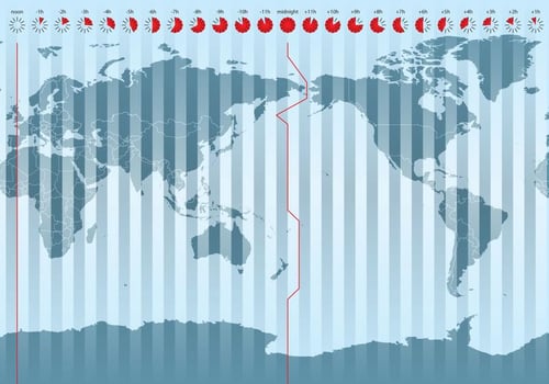 World Time Zones vector