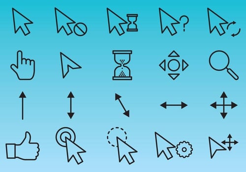 Line Cursor Vectors