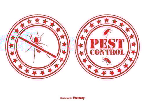 Pest Control Stamp Set vector