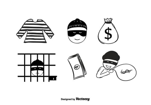 Hand Drawn Robber Vector 