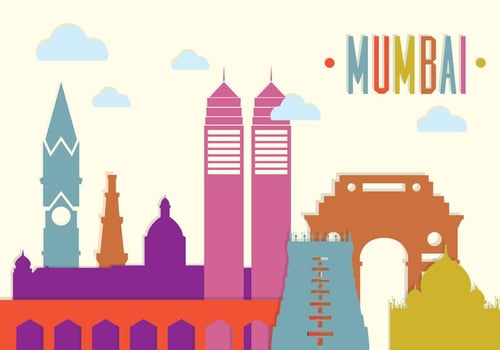 Mumbai Landscape in Vector