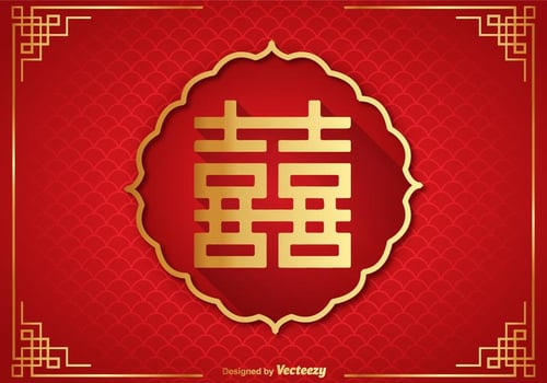 Double Happiness Vector Background 
