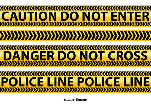 Police and Caution Line Vectors