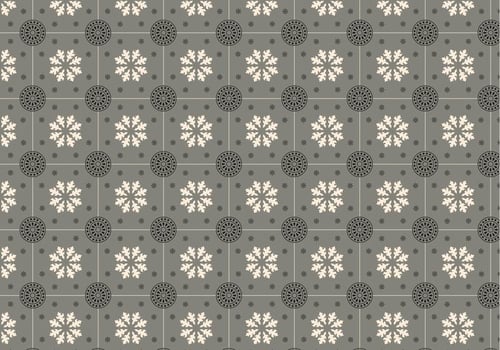 Grey Mosaic Pattern Vector