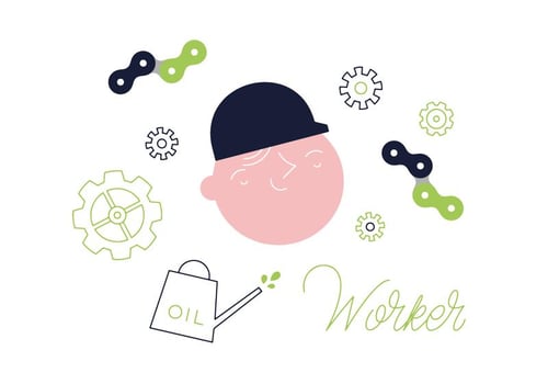 Free Worker Vector