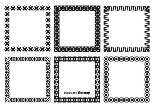 Decorative Vector Frames Set