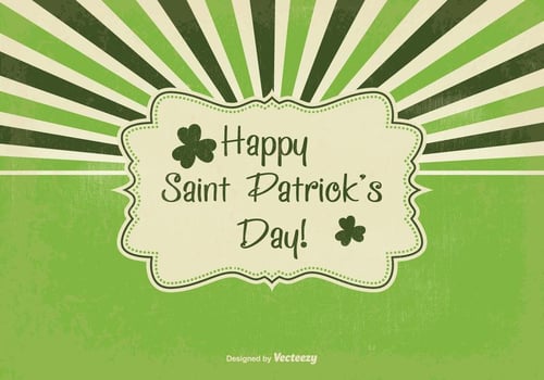 Retro Saint Patrick's Day Illustration vector