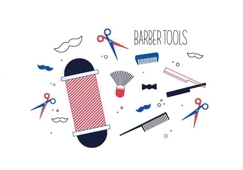 Free Barber Tools Vector