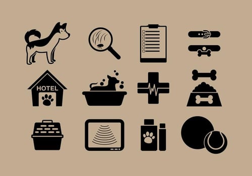 Pet Care Icon Vectors