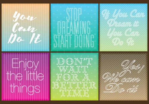 Motivational Quotes vector