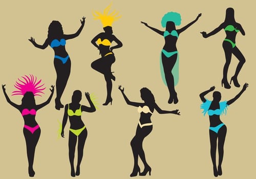Samba Silhouettes vector