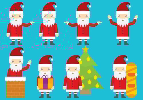 Santa Vector Cartoons