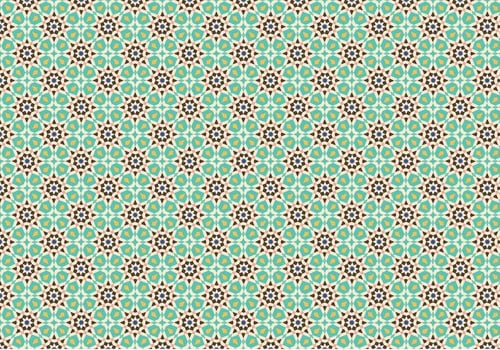 Green Mosaic Pattern Background vector