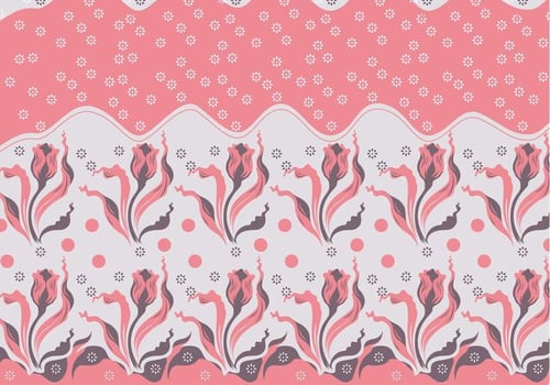 Batik Flowers Vector