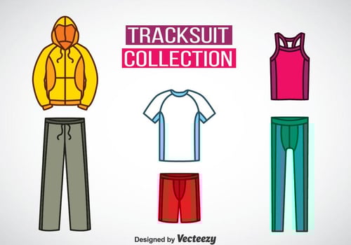Tracksuit Colors Icons Vector