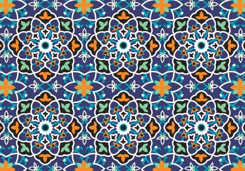 Mosaic Decoration Pattern Background vector