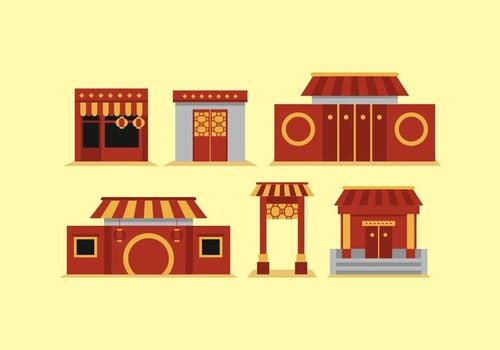 FREE CHINA TOWN VECTOR