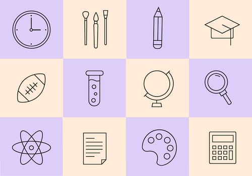 Free School Icons Vector