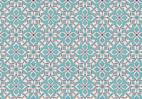 Vector Mosaic Leaf Pattern Background