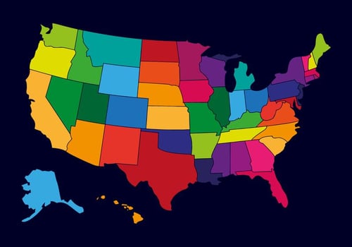 State Outlines Vector