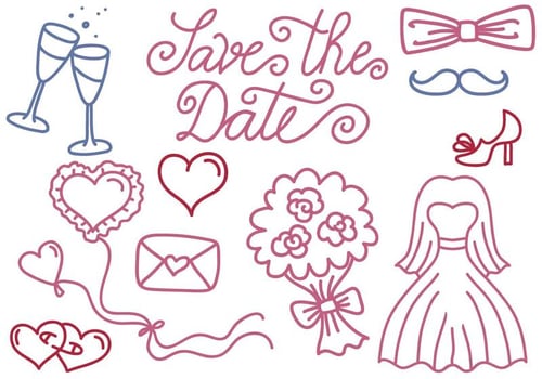 Free Wedding and Save the Date Vectors