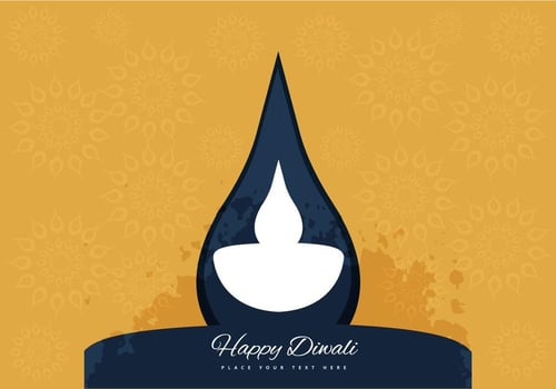 Decorative Diwali Lamp vector