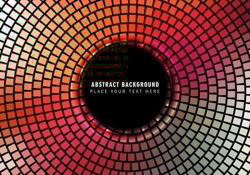 Glowing Mosaic Pattern Background vector