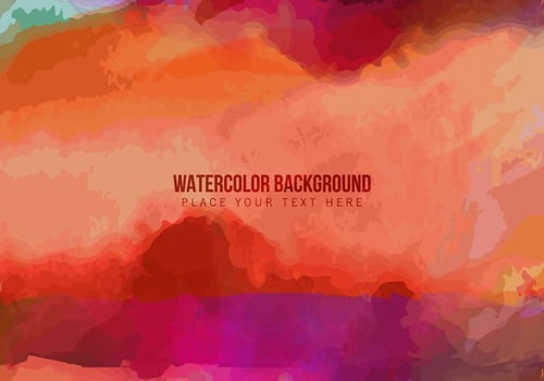 Colorful Watercolor Stain vector
