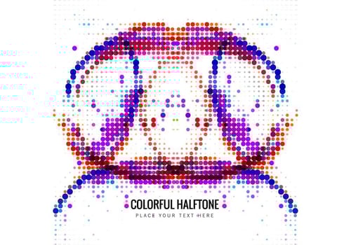 Abstract Colorful Halftone vector
