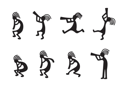 Free Kokopelli Vector